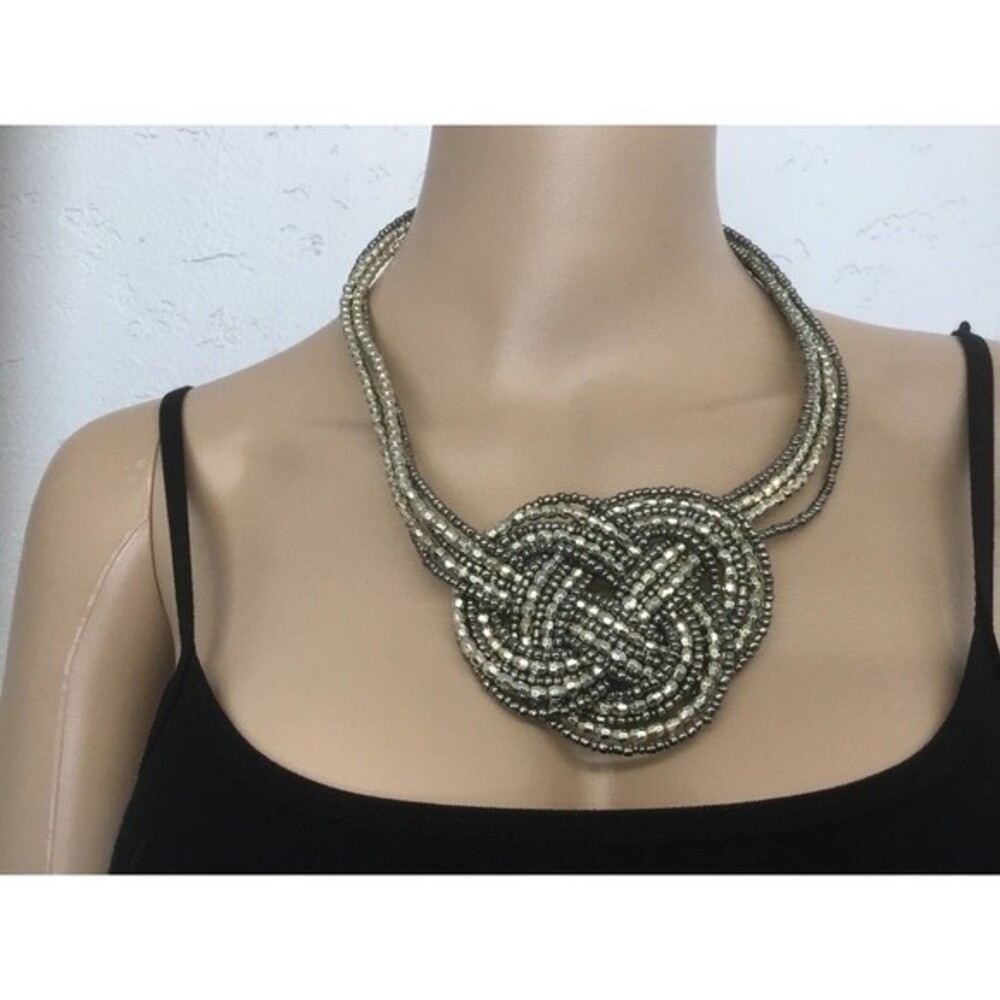 Silver Bead Necklace